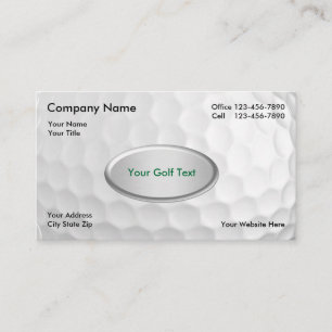 Golf Boll - bakgrund Visitkort