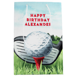 Golf Boll Birthday Small Gift Bag
