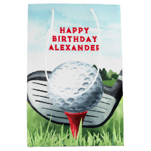 Golf Boll Birthday Small Gift Bag
