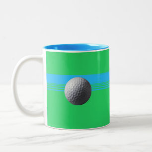 Golf Boll blå två ton mugg