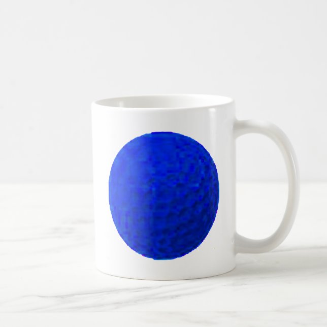 Golf Boll Blue MUSEUM Zazzle-gåvor Kaffemugg (Höger)