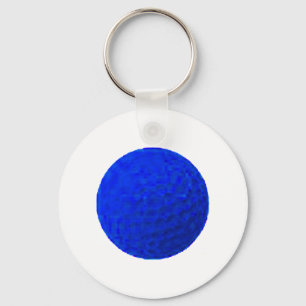 Golf Boll Blue MUSEUM Zazzle-gåvor Nyckelring