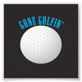 Golf Boll ⛳ 🎁 Borta Golfing Golfer Fototryck