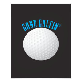 Golf Boll ⛳ 🎁 Borta Golfing Golfer Fototryck