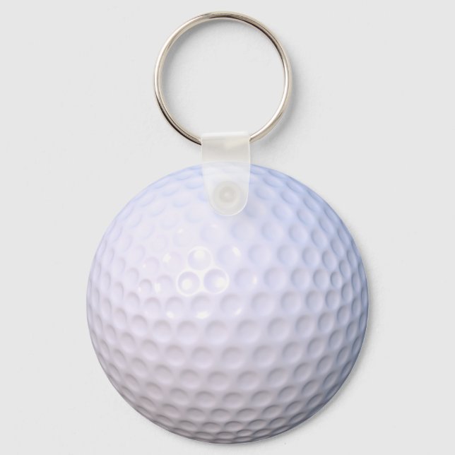Golf Boll Button Nyckelring (Framsida)