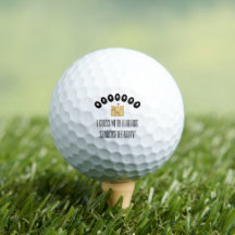 Golf Boll "Byggnad Sandcastles" Golfer Gift Funny