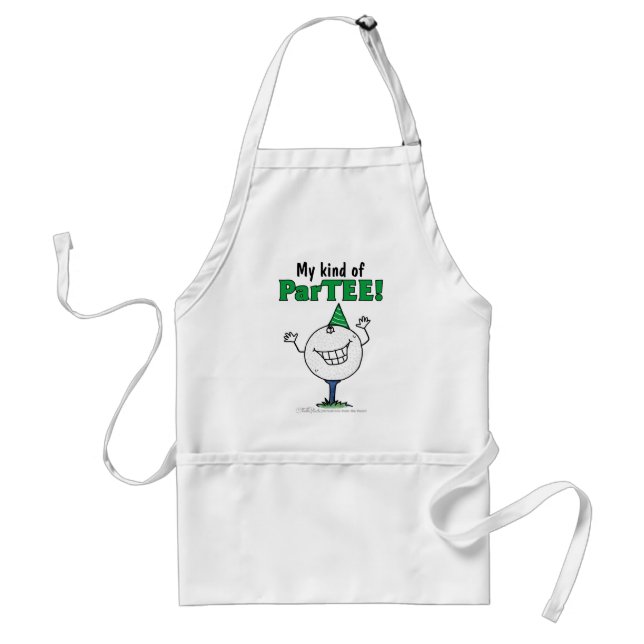 Golf Boll Character ParTEE! Förkläde (Framsidan)
