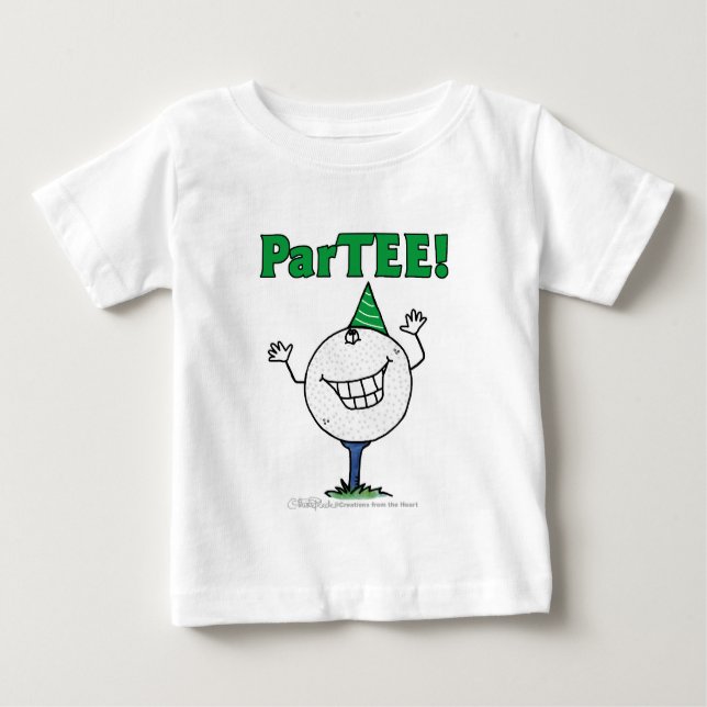 Golf Boll Character ParTEE! Tee Shirt (Framsida)