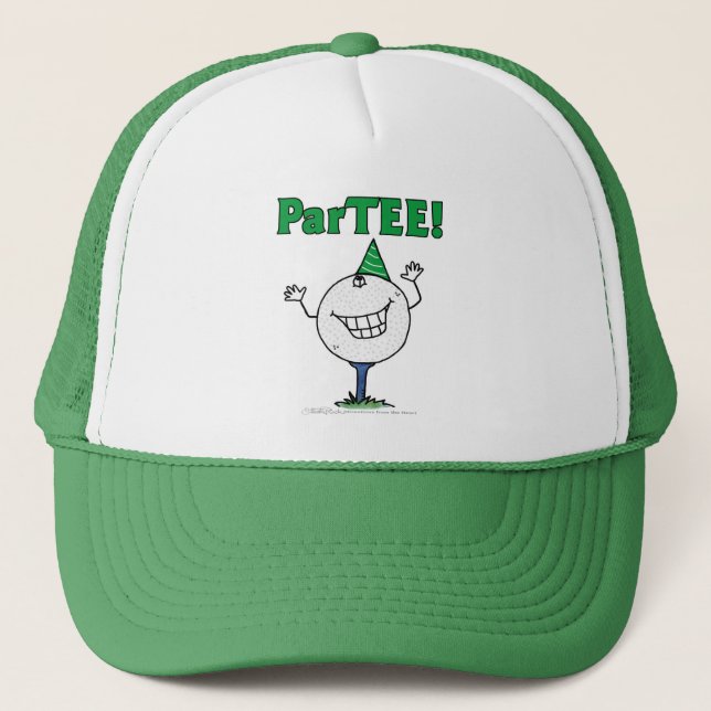 Golf Boll Character ParTEE! Truckerkeps (Framsida)