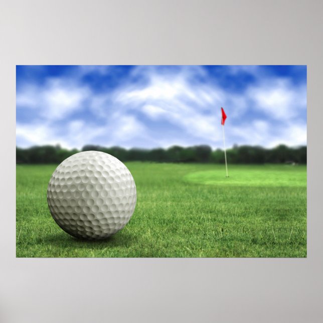 Golf Boll Course Poster (Framsidan)
