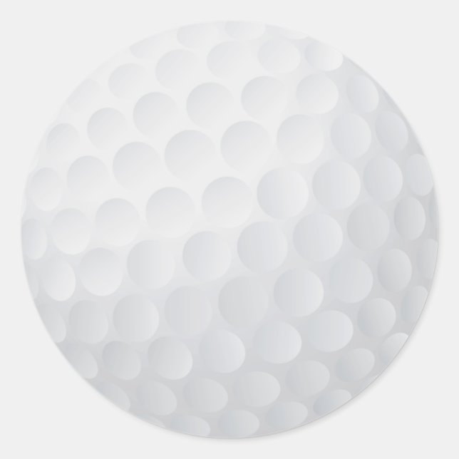 Golf boll-dekal runt klistermärke (Framsida)