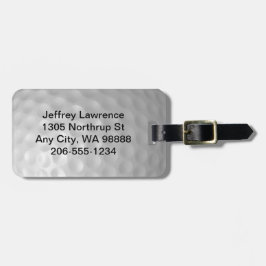 Golf Boll Design Luggage Taggar Bagagebricka