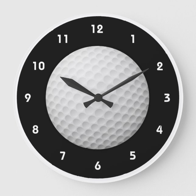 Golf Boll Design Wall Clock Stor Klocka (Framsida)