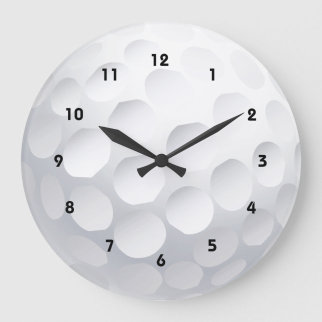Golf Boll Design Wall Clock Stor Klocka (Framsida)