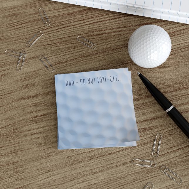 Golf Boll Dimples Personlig Post it Notes Post-it Block (Skapare uppladdad)