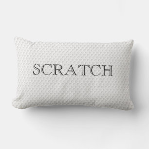 Golf Boll Dimples SCRATCH text Roligt Sports Decor Lumbarkudde