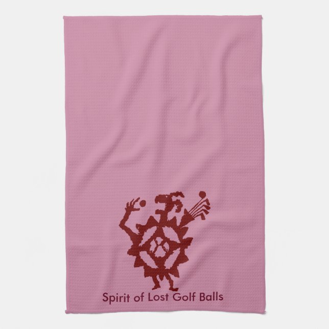 Golf Boll Eater Petroglyph Kökshandduk (Vertikal)