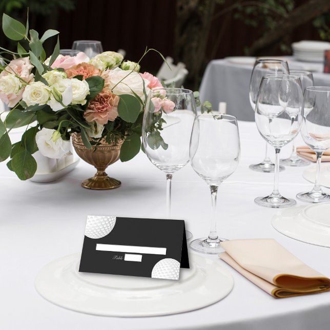 Golf Boll Elegant Formell Bröllop Placeringskort (Skapare uppladdad)