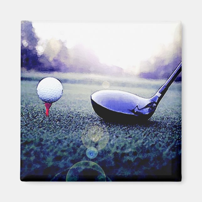 Golf Boll & Fladdermus Magnet (Framsidan)