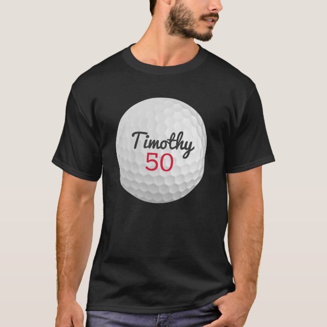 Golf Boll Födelsedagsfest - 50:e eller annat år T Shirt (Framsida)