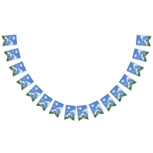 Golf Boll för 18-årsdagen Bunting Flaggor