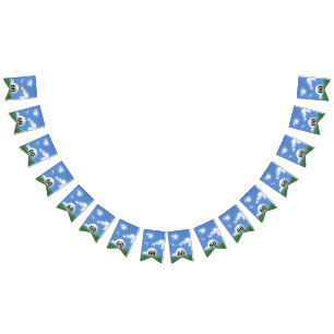 Golf Boll för 60-årsdagen Bunting Flaggor