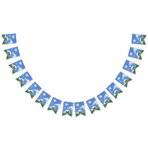 Golf Boll för 80-årsdagen Bunting Flaggor