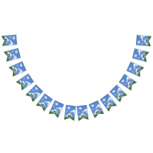 Golf Boll för 85-årsdagen Bunting Flaggor