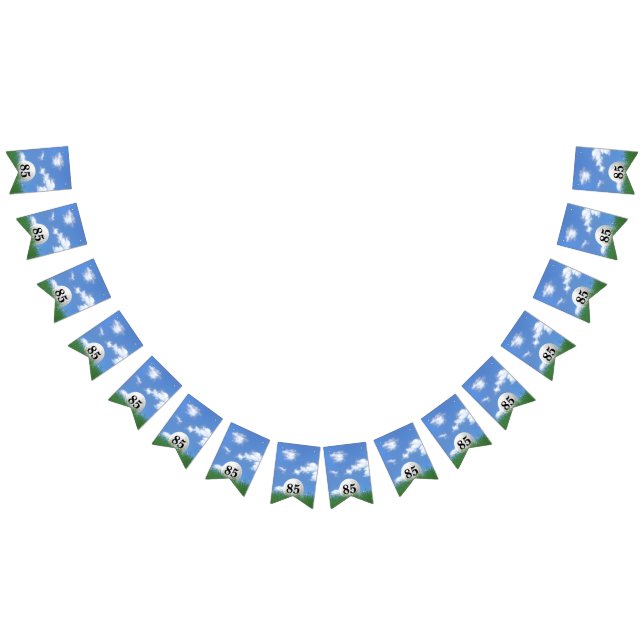 Golf Boll för 85-årsdagen Bunting Flaggor (Alla)