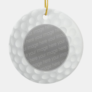 golf boll fotoornament julgransprydnad keramik
