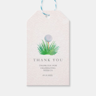 Golf Boll Gift-Märkre Presentetikett