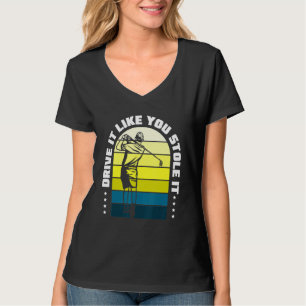Golf Boll Golf Klubb Golfer Hål i en Golf C T Shirt