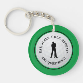 Golf Boll Golfer Modern Sports Monogram Grönt Cute