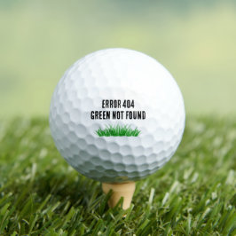 Golf Boll "Grönt Not Found" Golfer Gift Funny