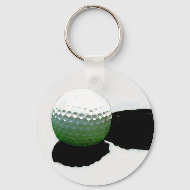 Golf Boll & Hål Nyckelring (Framsida)