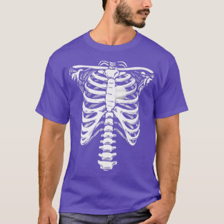 Golf Boll Heart Skeleton Rib Cage Halloween Kärlek T Shirt