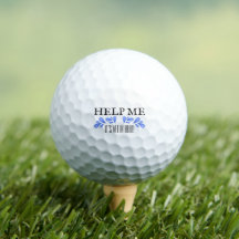 Golf Boll "Help Me Me" Golfer Gift Funny