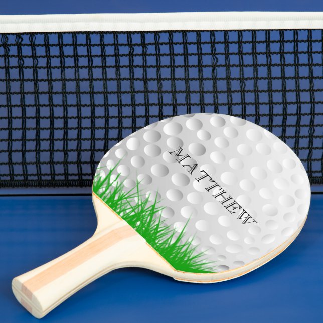 Golf boll i Grass Personlig Pingisracket (Insitu)