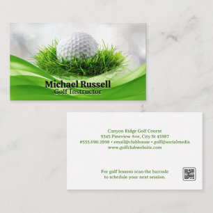 Golf Boll i Grass Visitkort