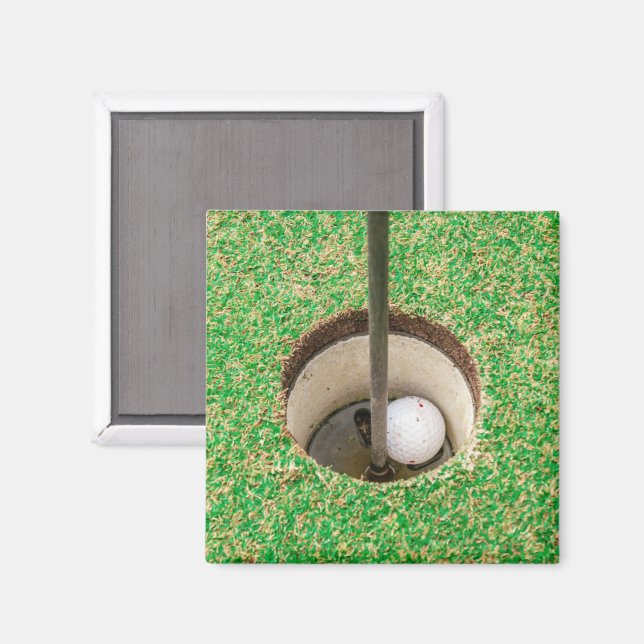 Golf Boll i Hål Magnet (Front/Back)