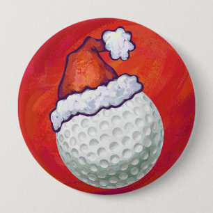 Golf Boll i Santa Hat på Red Knapp