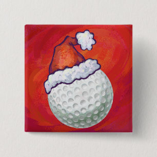 Golf Boll i Santa Hat på Red Knapp