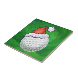 Golf Boll jul Hats Kakelplatta