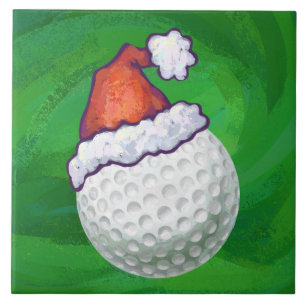 Golf Boll jul Hats Kakelplatta