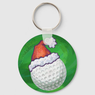Golf Boll jul Hats Nyckelring