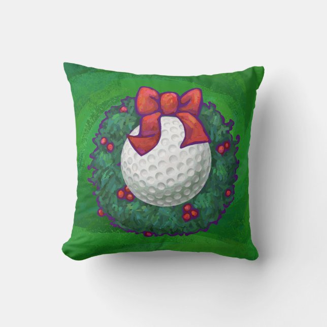 Golf Boll-julfransen på Grönten Kudde (Framsida)