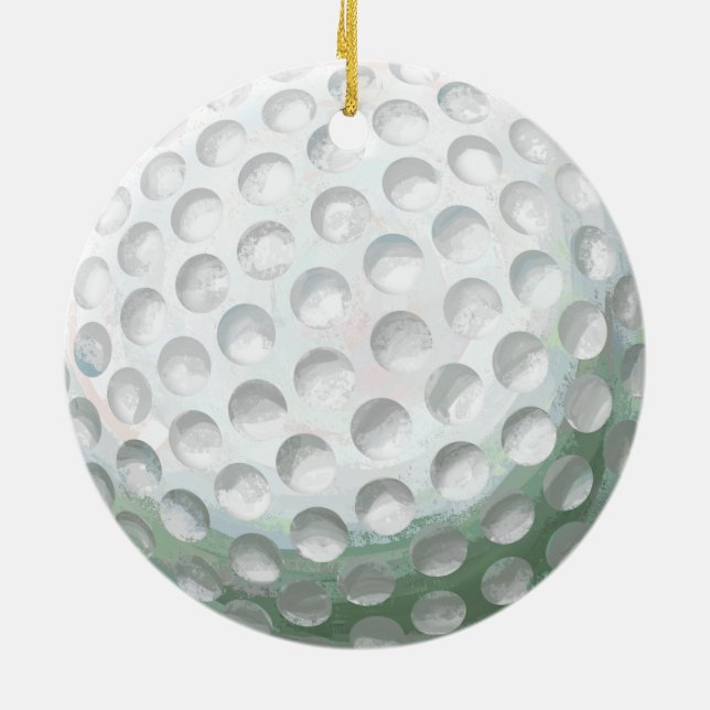 Golf Boll Julgransprydnad Keramik (Baksidan)