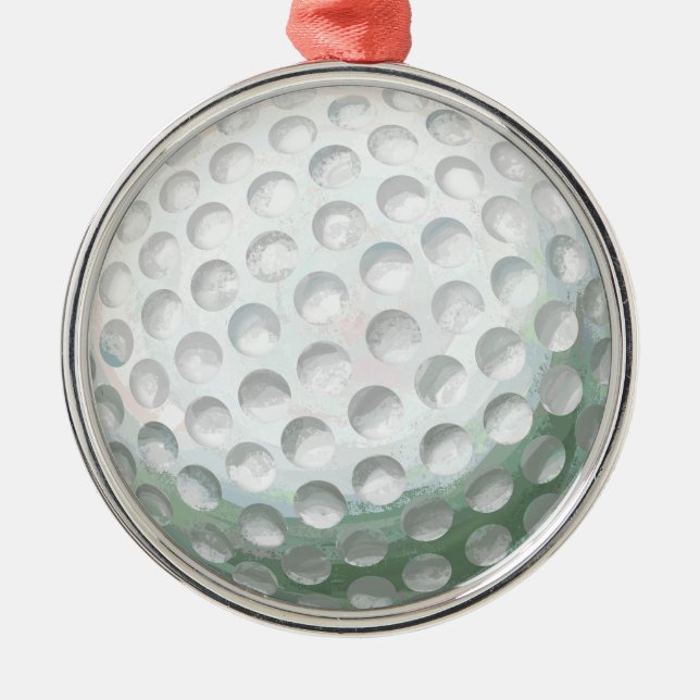 Golf Boll Julgransprydnad Metall (Framsidan)