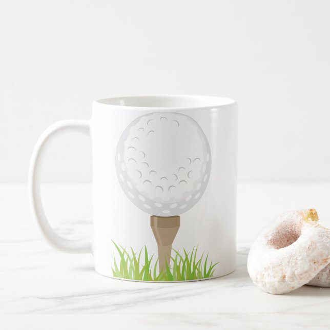 Golf Boll Kaffemugg (Med munk)
