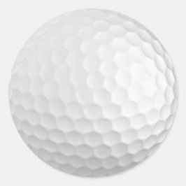 Golf boll-klistermärken runt klistermärke